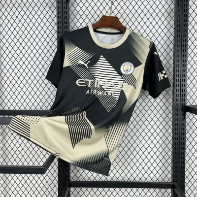 2025/2026 Manchester City Black And Yellow Concept Version Football Jersey 1:1 Thai quality