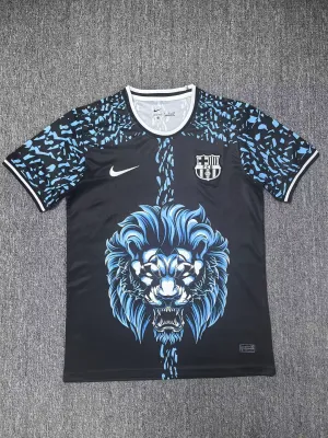 2025/2026 Barcelona Special Edition Lion Head Blue Football Jersey 1:1 Thai Quality