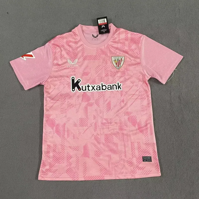 2025/2026 Athletic Bilbao Training Suit Pink Football Shirt 1:1 Thai Quality