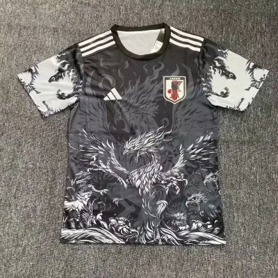 2025/2026 Japan Special Edition Black White Eagle Soccer Jersey 1:1 Thai Quality
