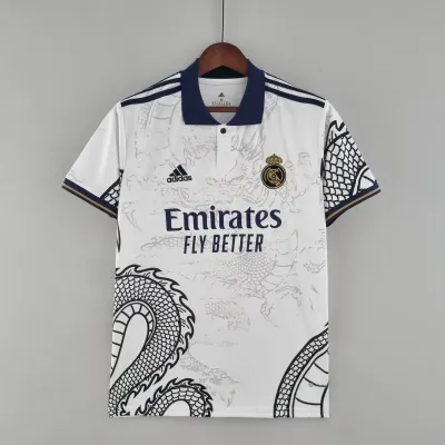 2022/2023 Real Madrid Chinese Dragon Football Shirt White 2022/2023 Real Madrid Chinese Dragon Football Shirt White