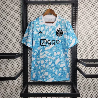 2023/2024 Ajax Training Wear Blue Football Shirt 1:1 Thai Quality