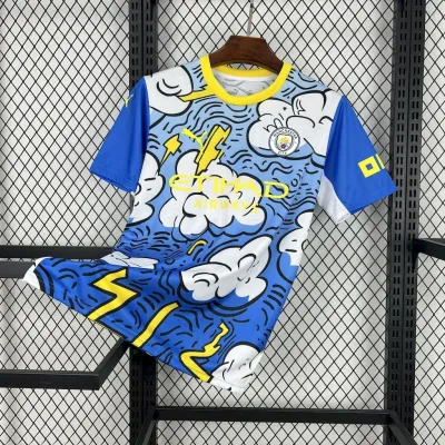 2025/2026 Manchester City Blue and White Concept Version Football Jersey 1:1 Thai quality 2025/2026 Manchester City Blue and White Concept Version Football Jersey 1:1 Thai quality