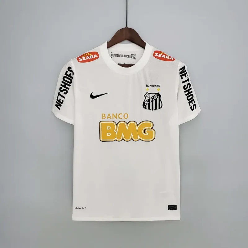 2012 Retro Santos Home Soccer Jersey