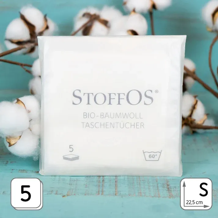 StoffOS Taschentücher 5er Pack ohne Druck