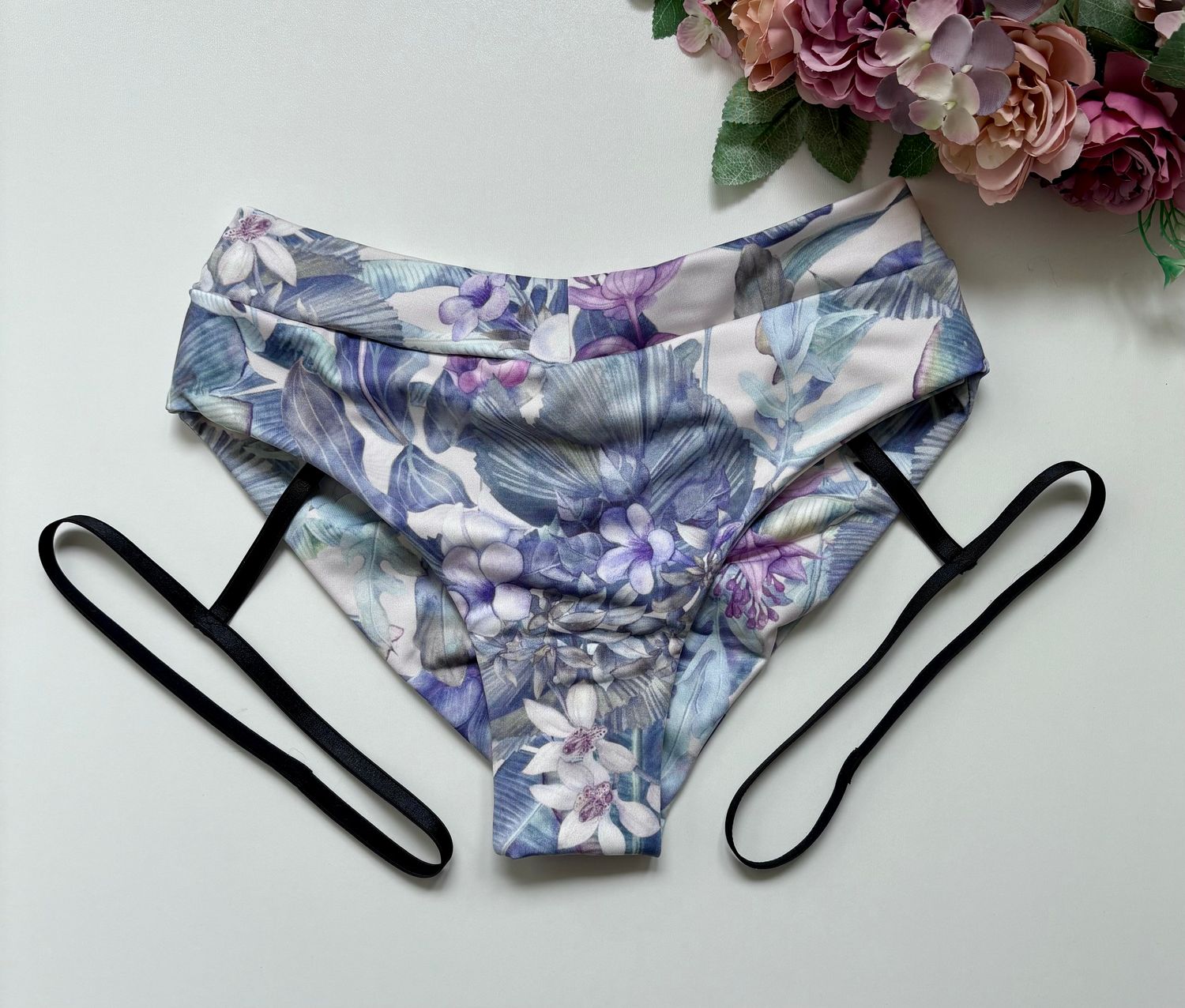 Szorty Falassarna - Purple Floral