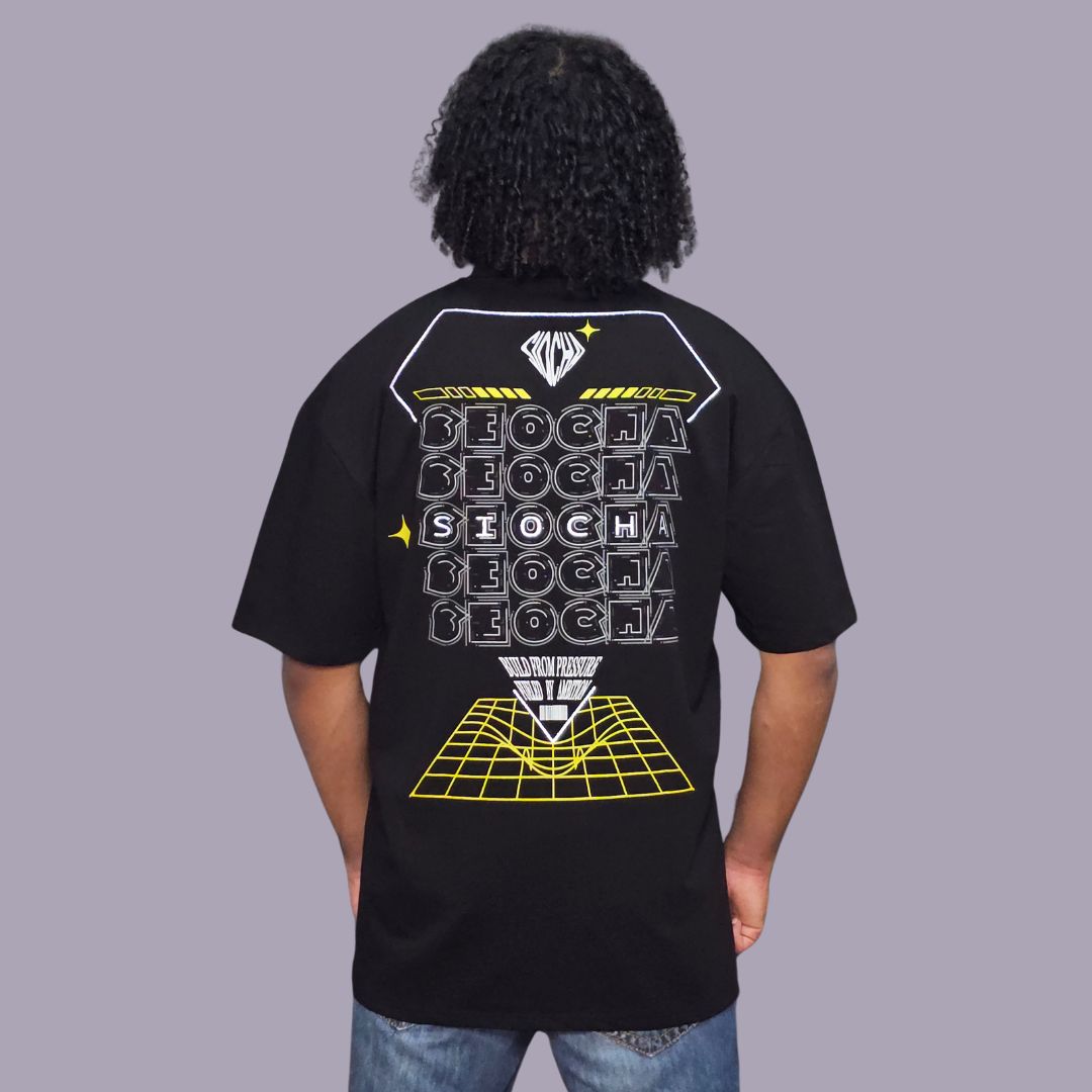 TIMELESS DAIMOND TEE, Fit: Oversized, Size: XXS, Color: Black