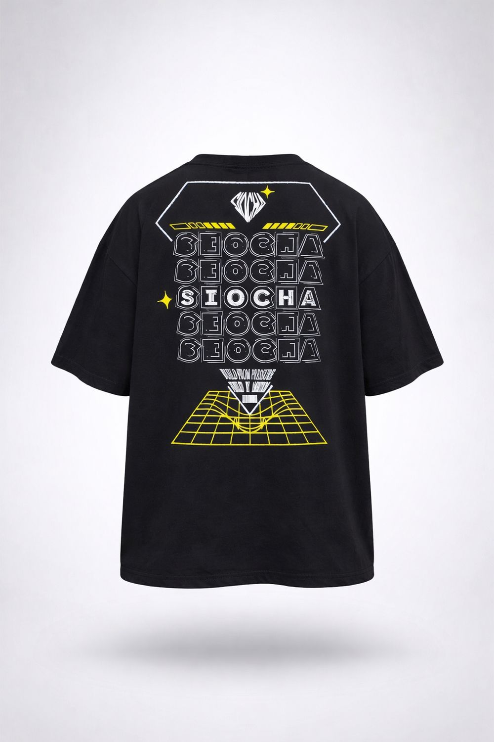 TIMELESS DAIMOND TEE, Color: Black, Fit: Oversized, Size: XXS