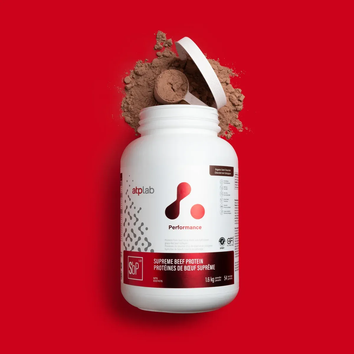 ATP - PROTÉINES DE BOEUF SUPRÊME - 1.6kg, Fragrance: CHOCOLAT NOIR