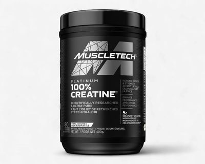 MUSCLETECH – PLATINUM 100 % CREAPURE CRÉATINE MONOHYDRATE – 400 G