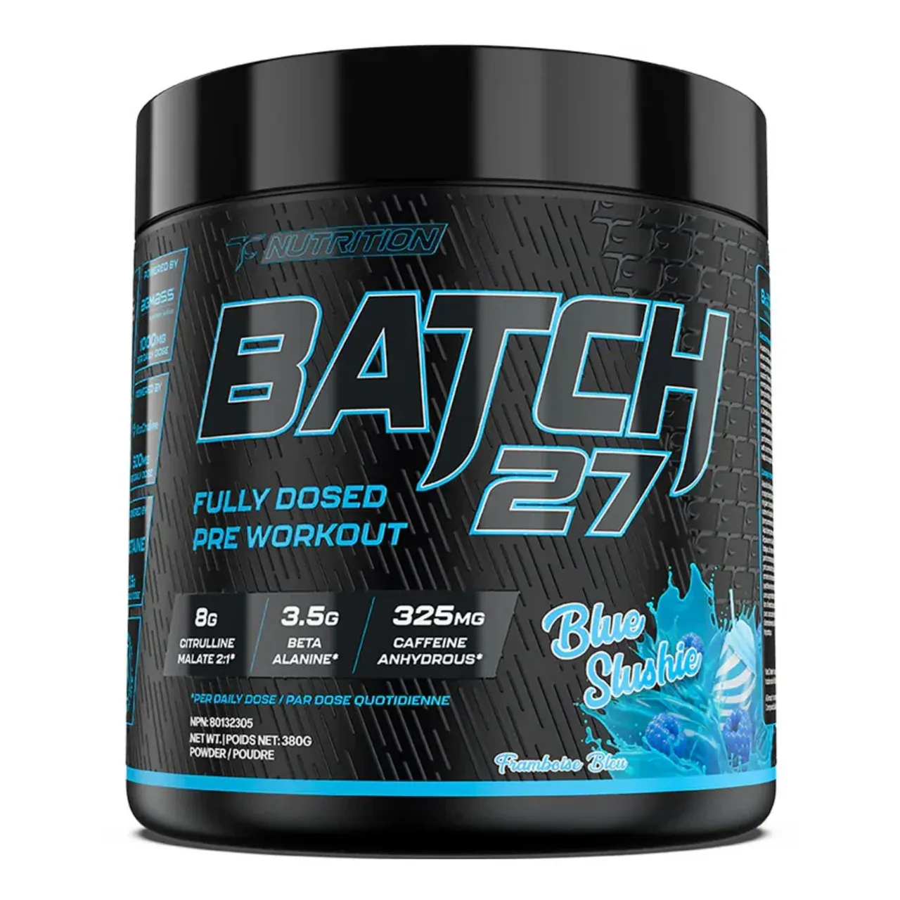 TC NUTRITON - BATCH 27 PRÉ WORKOUT - 40 PORTIONS, Fragrance: SLUSH BLEUE