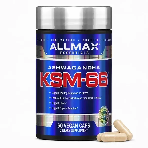 ALLMAX - KSM66 ASHWAGANDHA - 60 CAPSULES