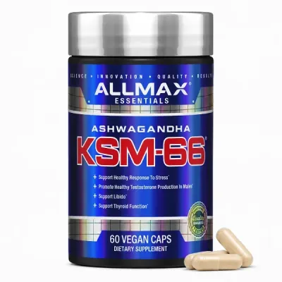 ALLMAX - KSM66 ASHWAGANDHA - 60 CAPSULES