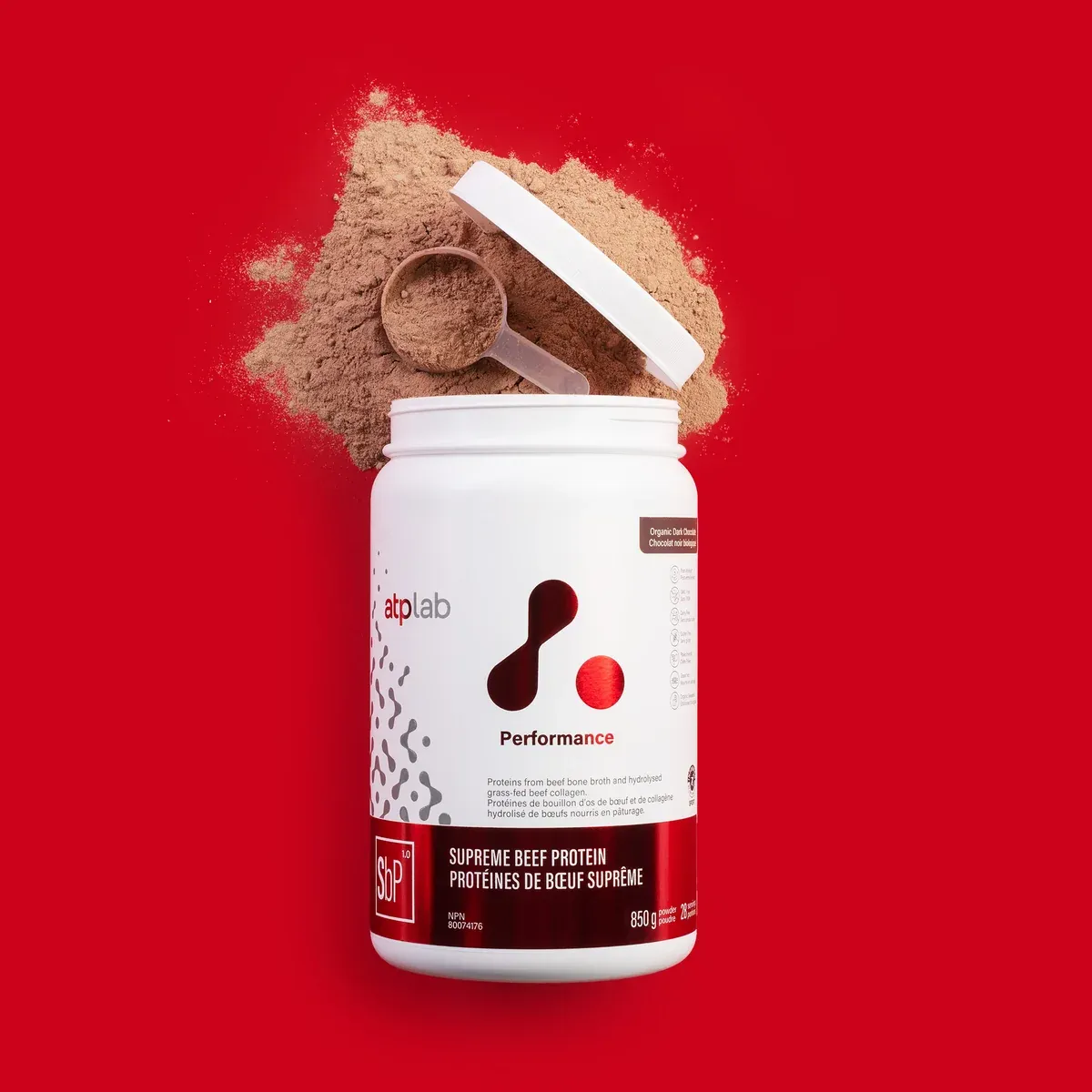 ATP - PROTÉINES DE BOEUF SUPRÊME - 850g, Fragrance: CHOCOLAT NOIR