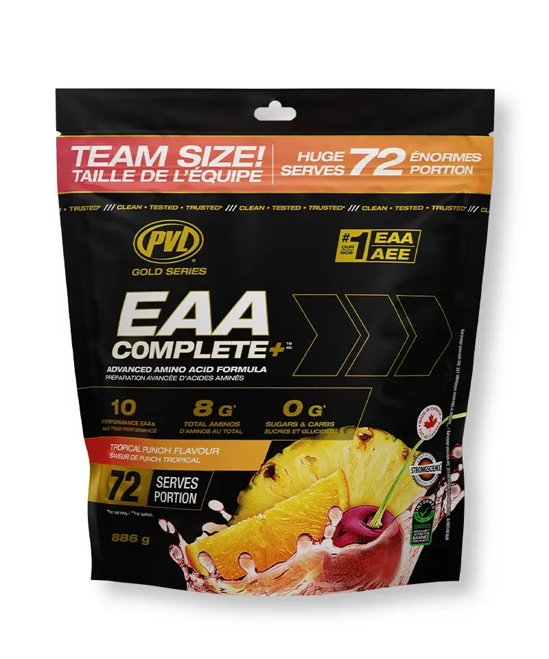 PVL - EAA + BCAA COMPLETE -  72 PORTIONS, Fragrance: PUNCH TROPICAL