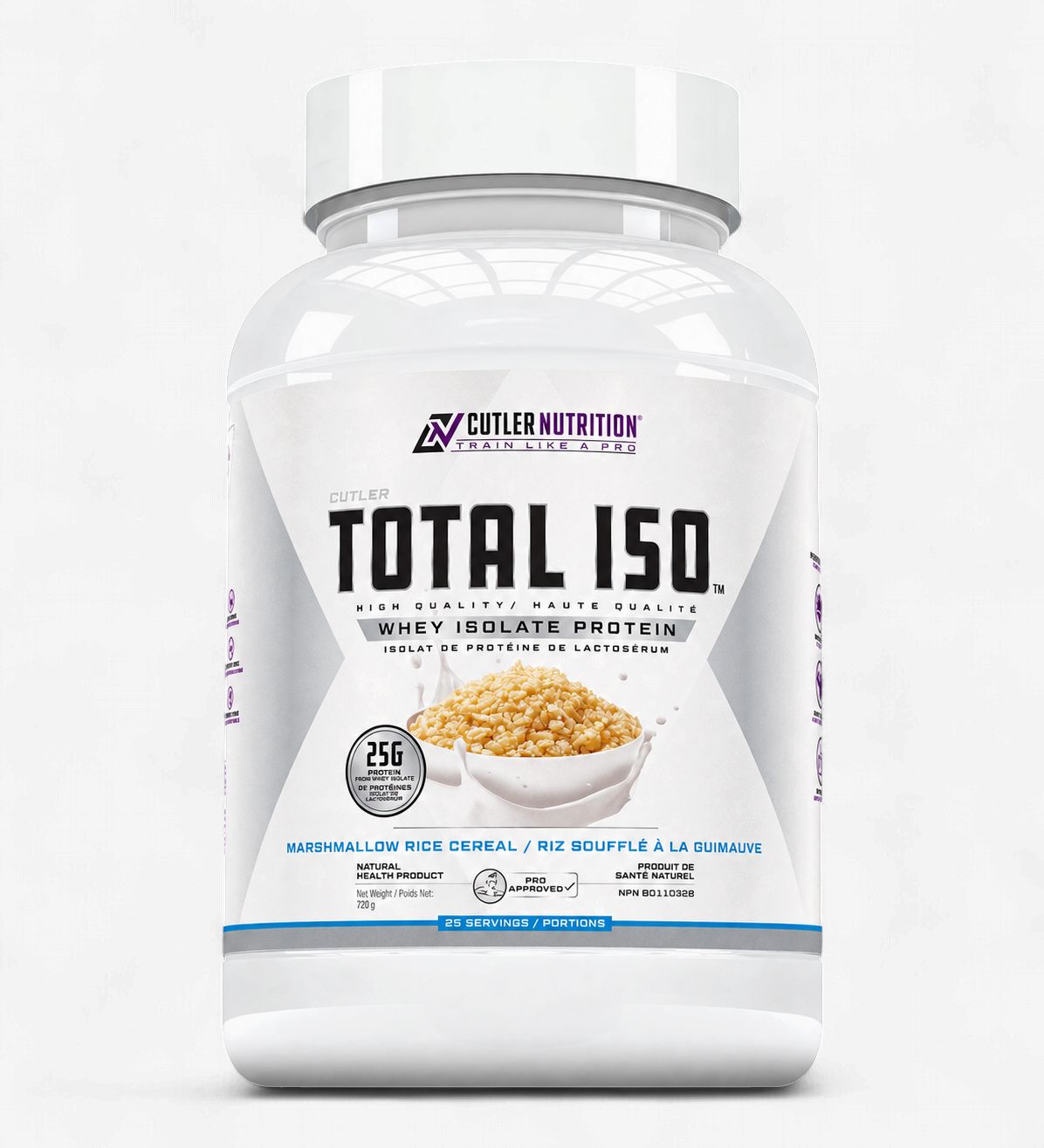 CUTLER NUTRITION - TOTAL ISO - 25 PORTIONS, Fragrance: RIZ SOUFFLÉ À LA GUIMAUVE