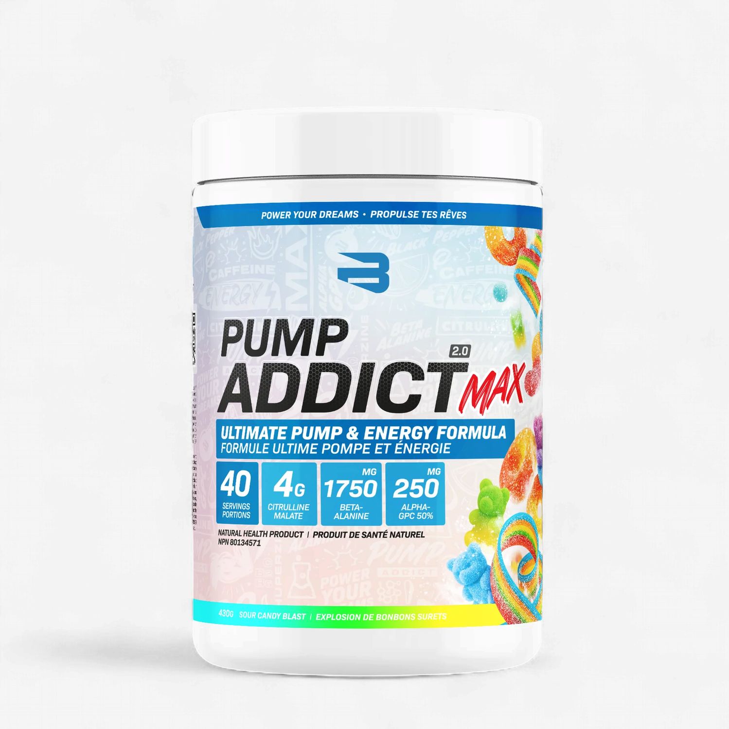 BELIEVE - PUMP ADDICT MAX - 40 PORTIONS, Fragrance: EXPLOSION DE BONBONS SURETTES