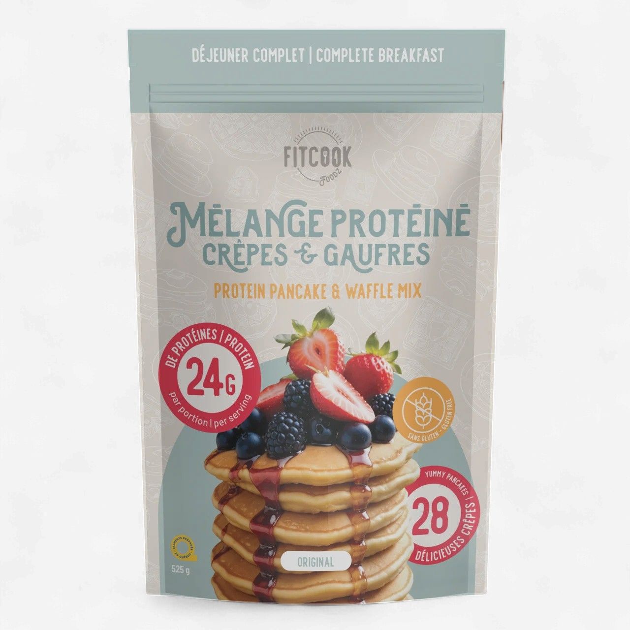 FITCOOK FOODZ - MÉLANGE PROTÉINÉ - 28 PORTIONS, Fragrance: BABEURE