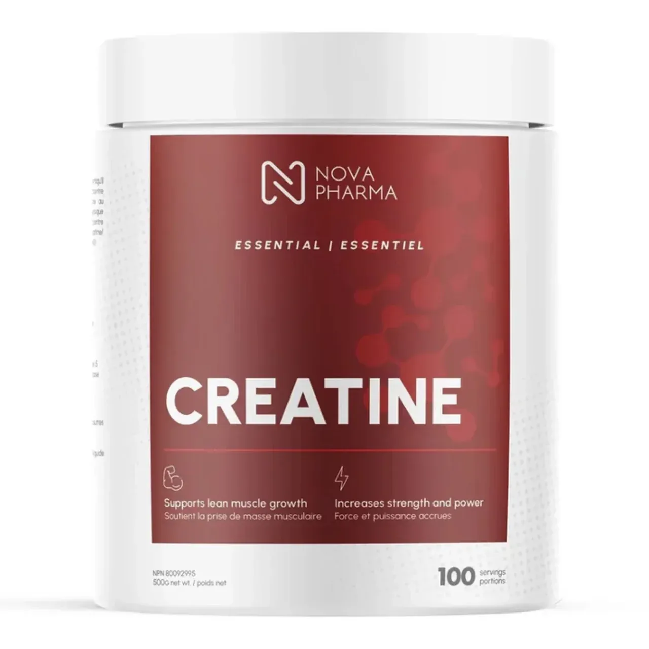 NOVA PHARMA - PURE CREATINE, Size: 500G