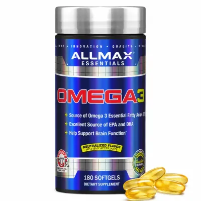 ALLMAX - OMÉGA 3 - 180 CAPSULES