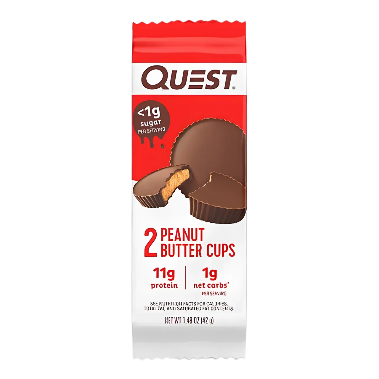 QUEST - COUPE CHOCOLAT ET BEURRE D'ARACHIDE - 42G