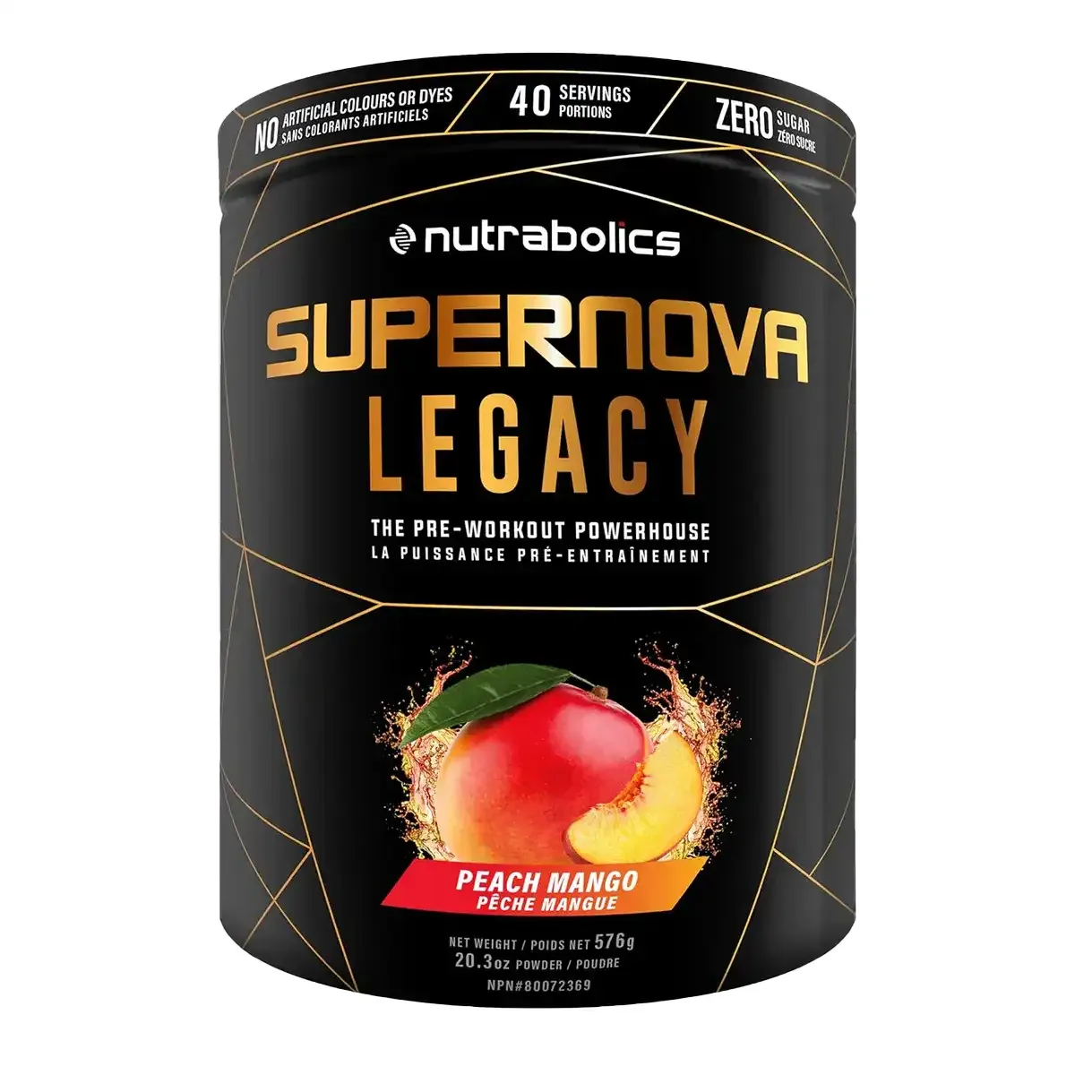 NUTRABOLICS - SUPERNOVA LEGACY - 40 PORTIONS, Fragrance: PÊCHE ET MANGUE