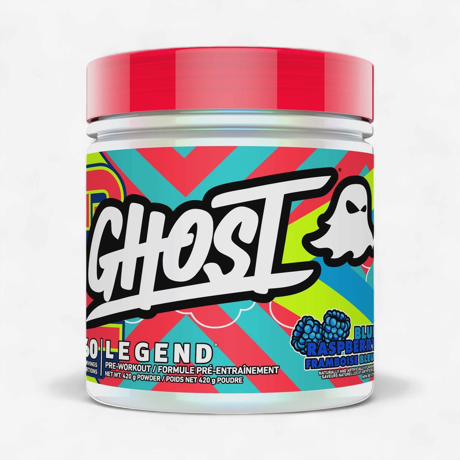 GHOST - LEGEND - 50 PORTIONS, Fragrance: FRAMBOISE BLEUE