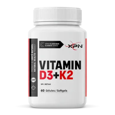 XPN - VITAMIN D3+K2 - 60 GÉLULES