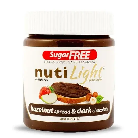 NUTILIGHT - TARTINADE AUX NOISETTES - 312G, Fragrance: CHOCOLAT NOIR ET NOISETTE