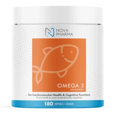 NOVA PHARMA - OMÉGA 3 - 180 CAPSULES