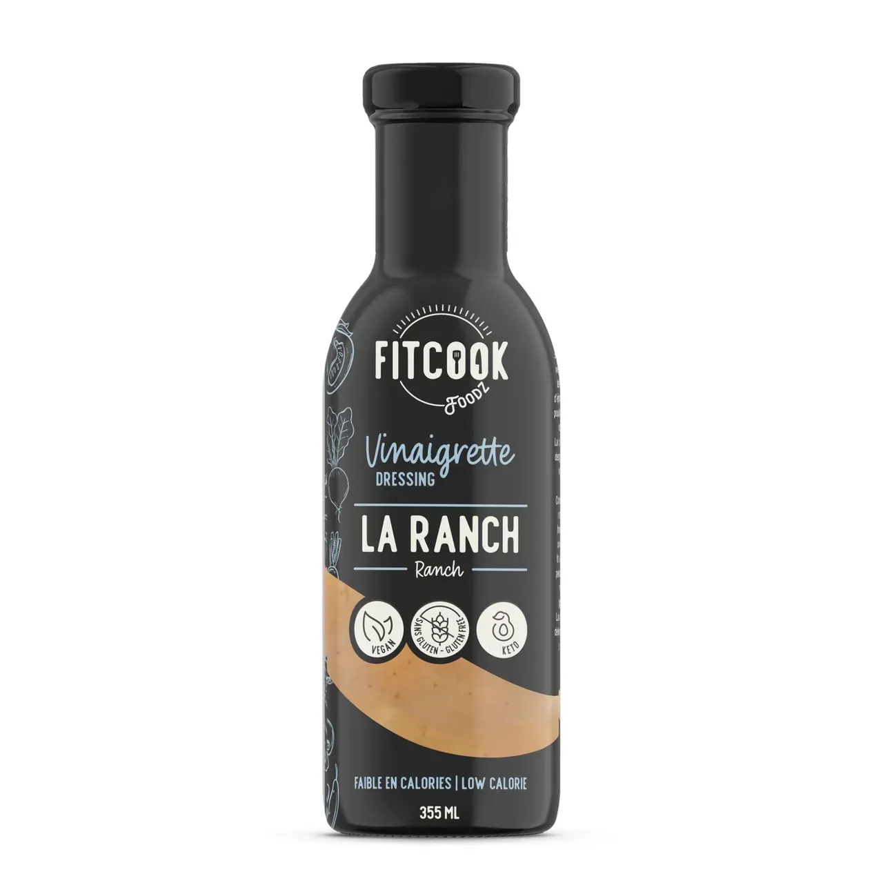 FITCOOK FOODZ - VINAIGRETTE - 355ML, Fragrance: LA RANCH