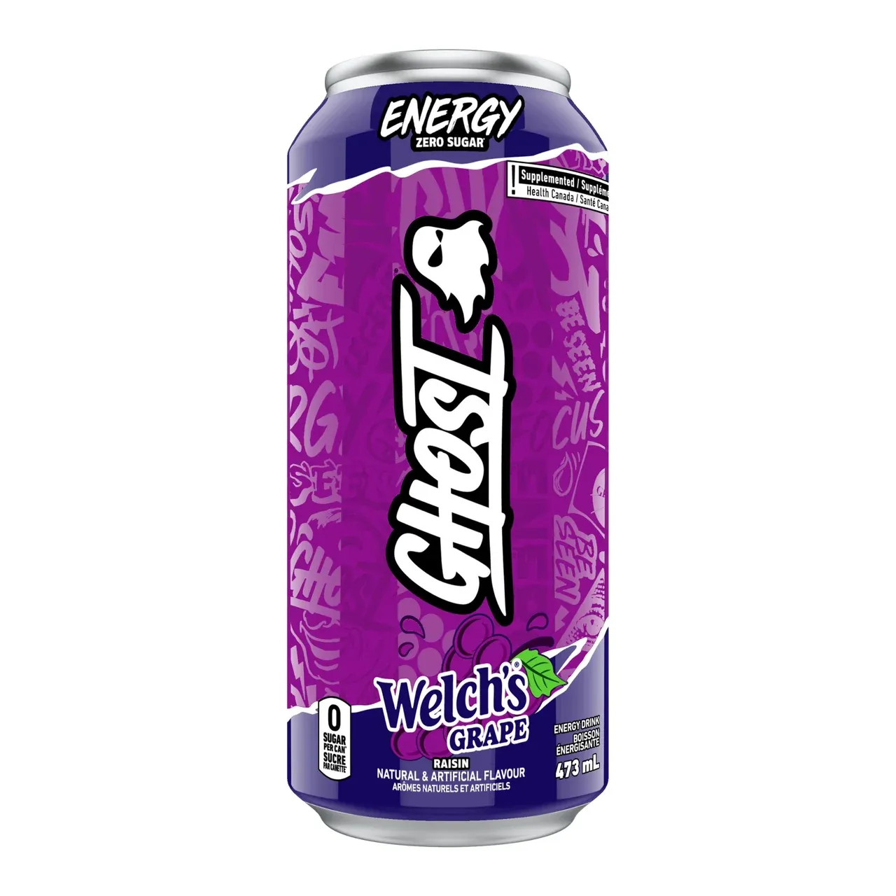 GHOST - BOISSON ÉNERGISANTE - 475ML, Fragrance: RAISIN