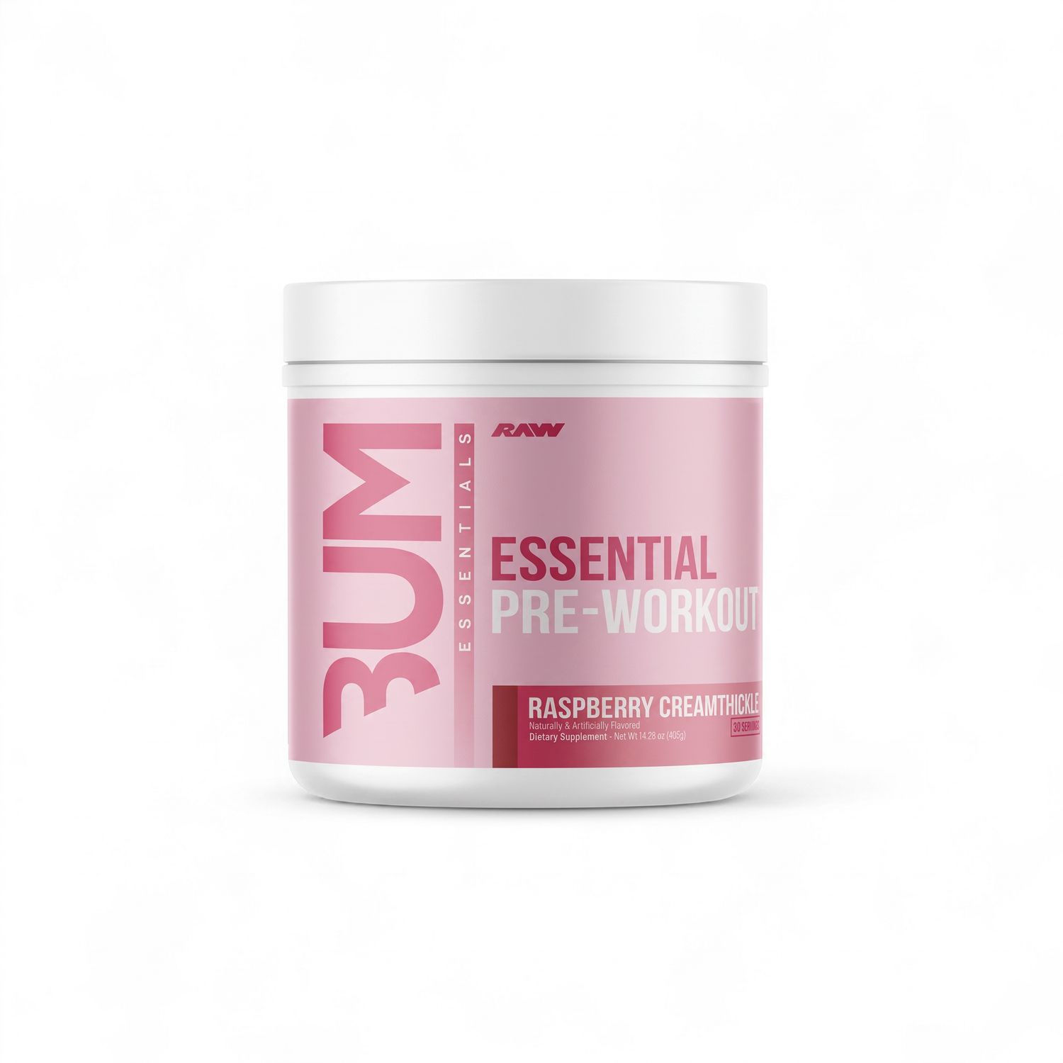 CBUM - ESSENTIAL PRE WORKOUT - 30 PORTIONS, Fragrance: LAIT FRAPPÉ FRAMBOISE ET CRÈME