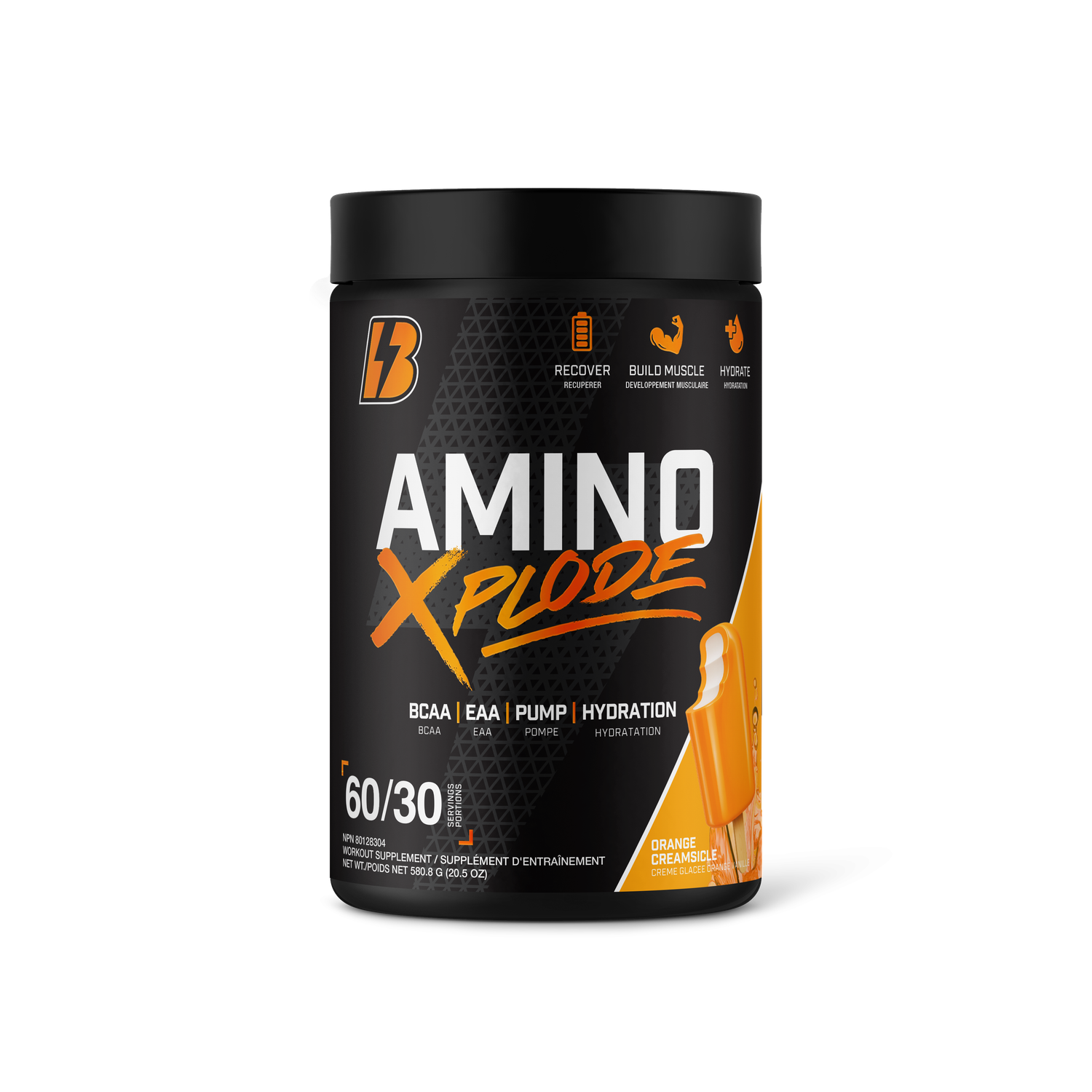 BULL NUTRITION - AMINO XPLODE - 60 PORTIONS, Fragrance: VANILLE ET ORANGE