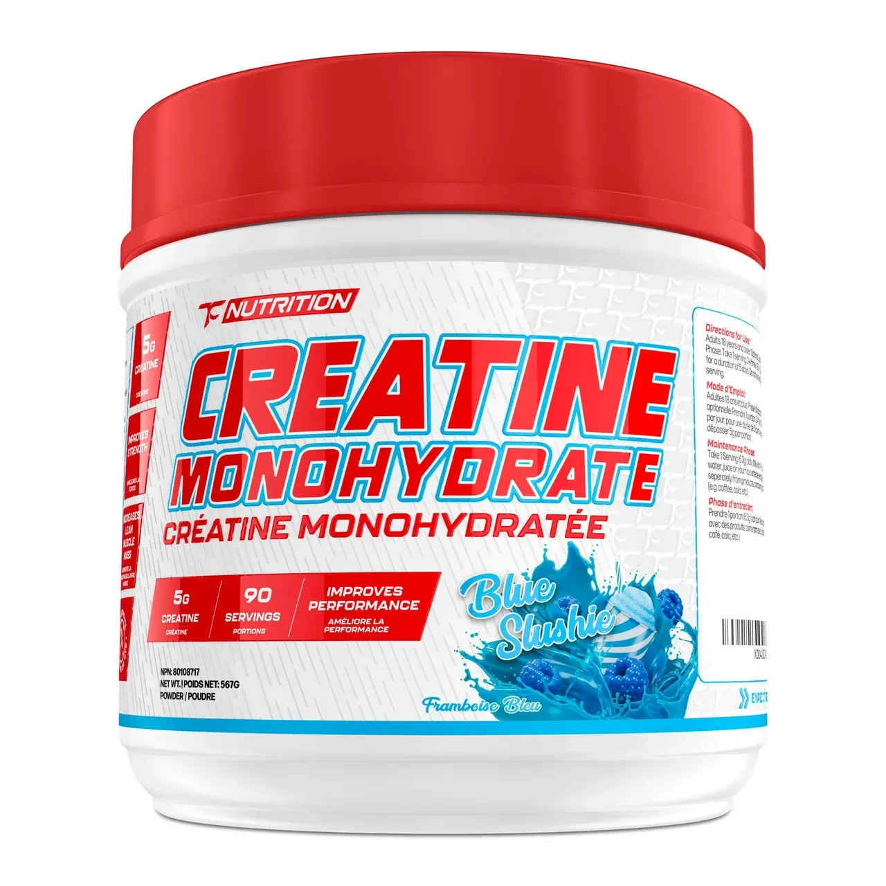 TC NUTRITION - CREATINE - 450G, Fragrance: SLUSH BLEUE