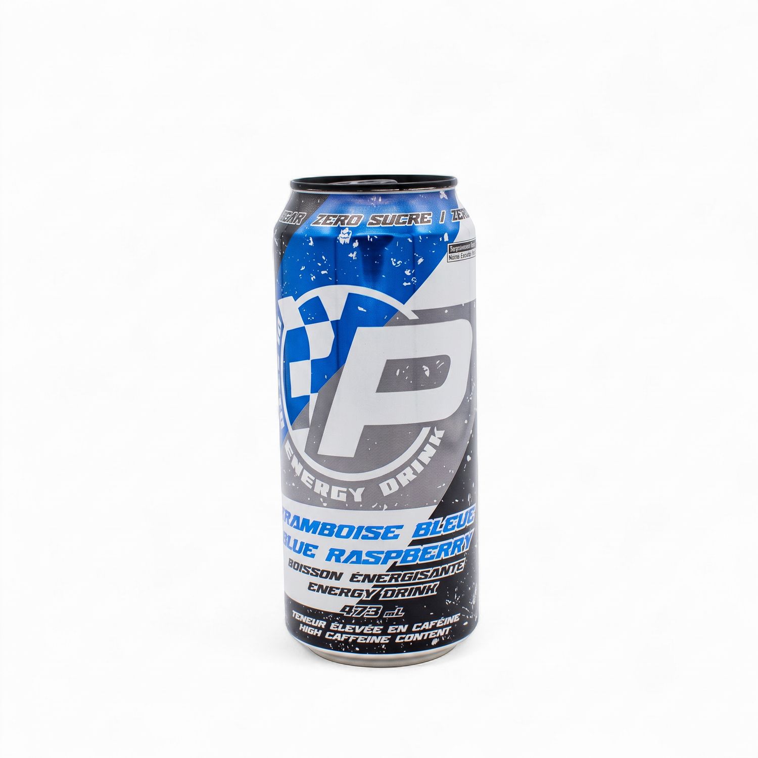 PLATTO ENERGY - BOISSON ÉNERGISANTE - 473ML, Fragrance: FRAMBOISE BLEUE