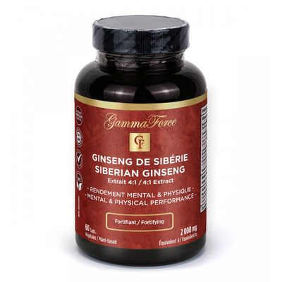 GAMMA FORCE - GINSENG DE SIBÉRIE - 60 CAPSULES