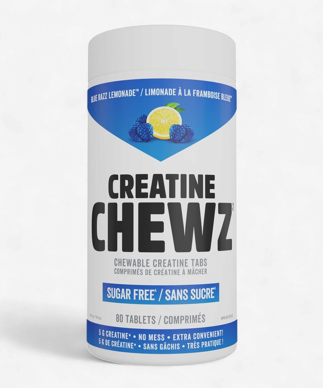 PVL - CRÉATINE CHEWZ - 80 JUJUBES, Fragrance: LIMONADE À LA FRAMBOISE BLEUE