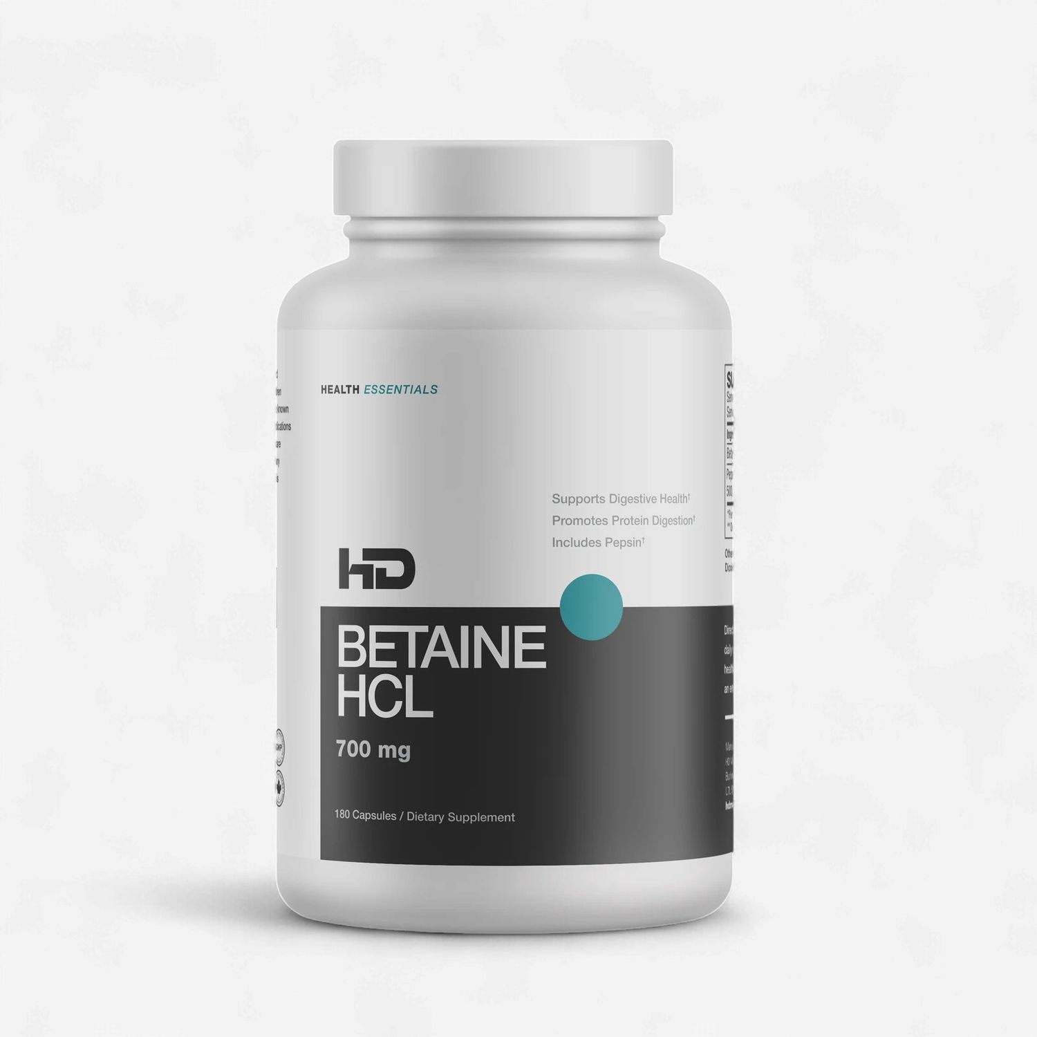 HD MUSCLE - BETAINE HCL - 180 CAPSULES