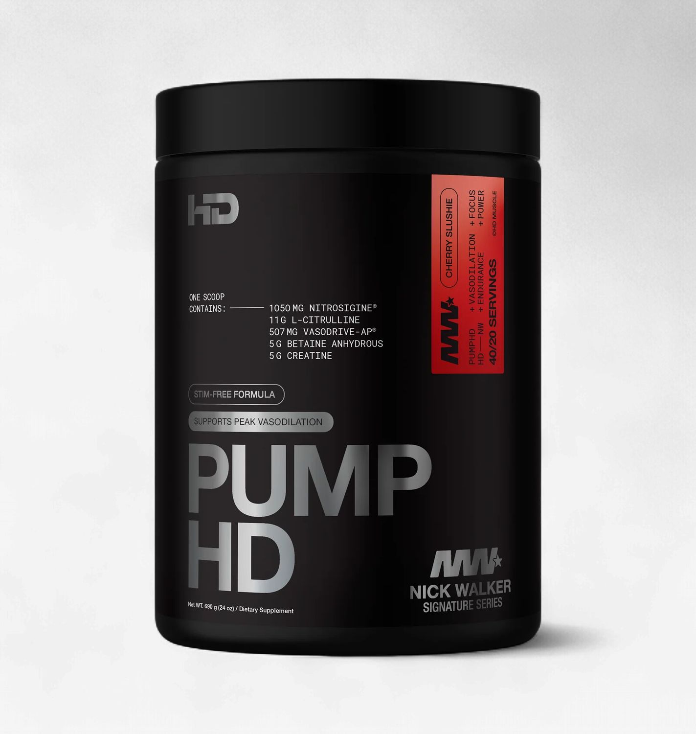 HD MUSCLE - PUMP HD - 60 PORTIONS, Fragrance: SLUSH À LA CERISE