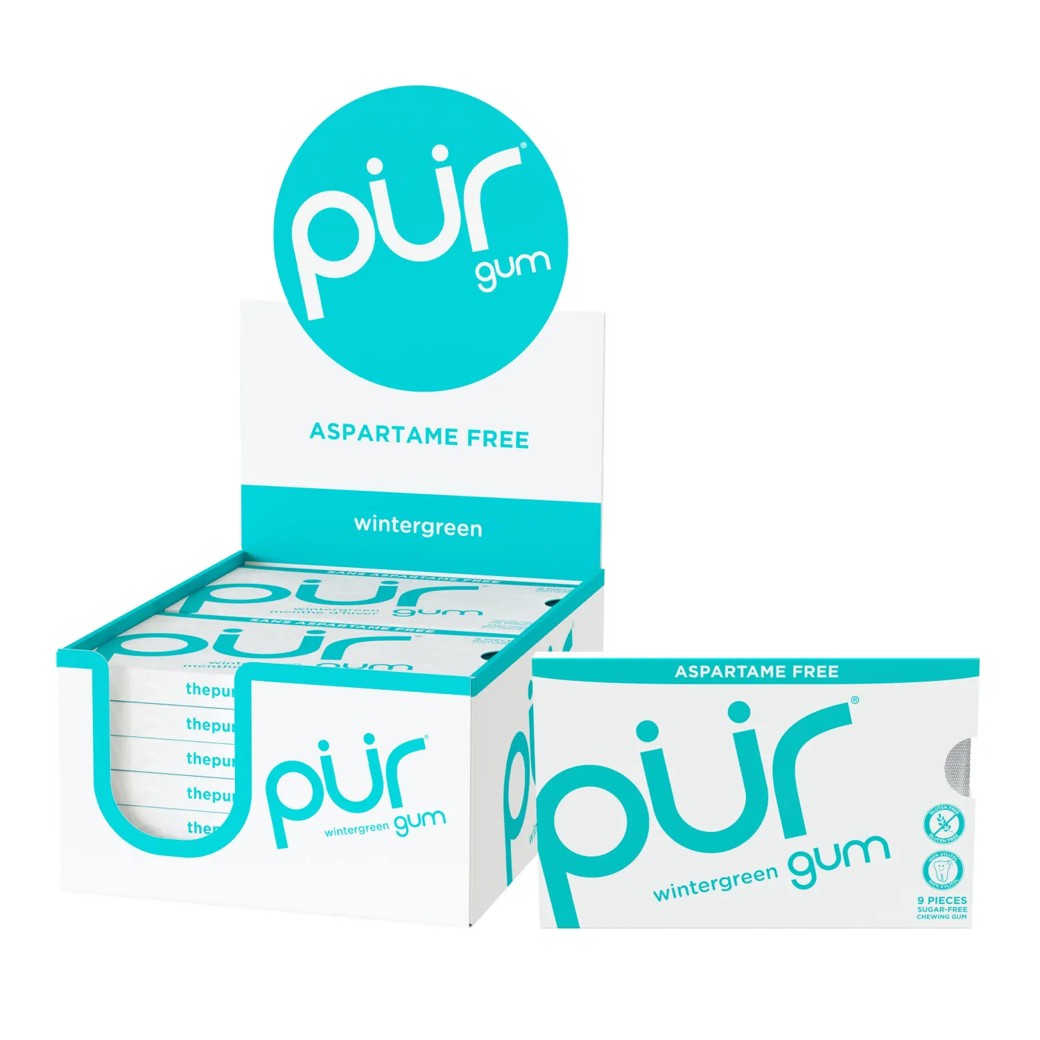 PUR GUM - GOMMES - 9 MORCEAUX, Fragrance: MENTHE D’HIVER