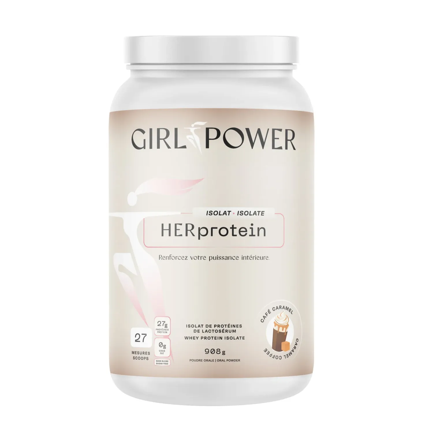 GIRL POWER - HERPROTEIN - 2LBS, Fragrance: CAFÉ &amp; CARAMEL