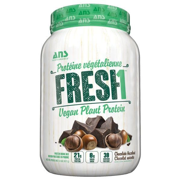 ANS - FRESH1 PROTÉINE VEGAN - 30 PORTIONS, Fragrance: CHOCOLAT ET NOISETTE