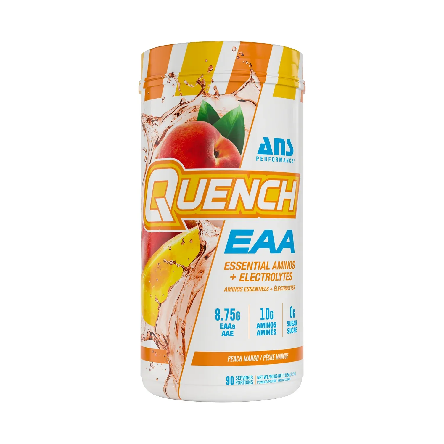 ANS - QUENCH EAA - 90 PORTIONS, Fragrance: PÊCHE ET MANGUE