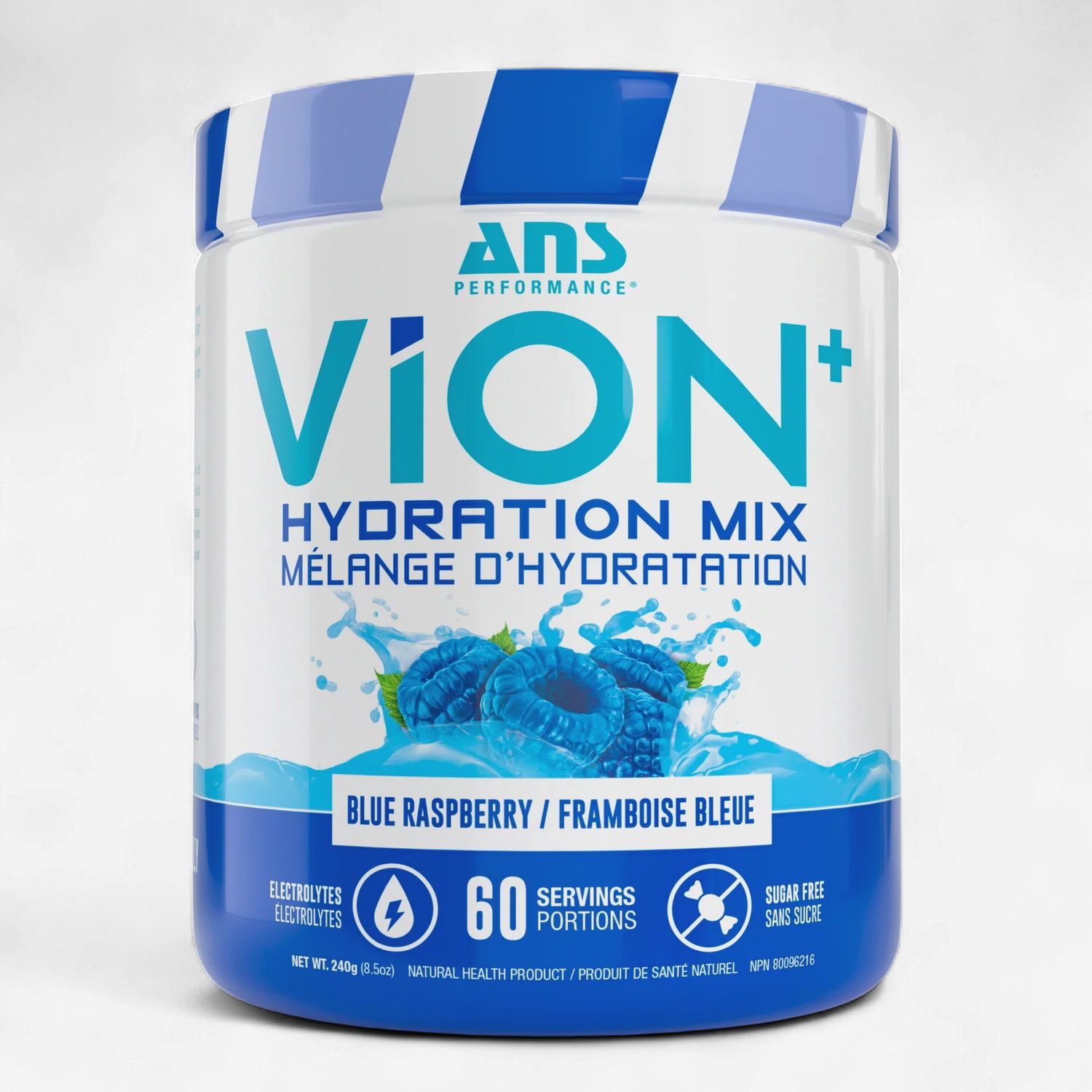 ANS - VION + HYDRATATION - 60 PORTIONS, Fragrance: FRAMBOISE BLEUE