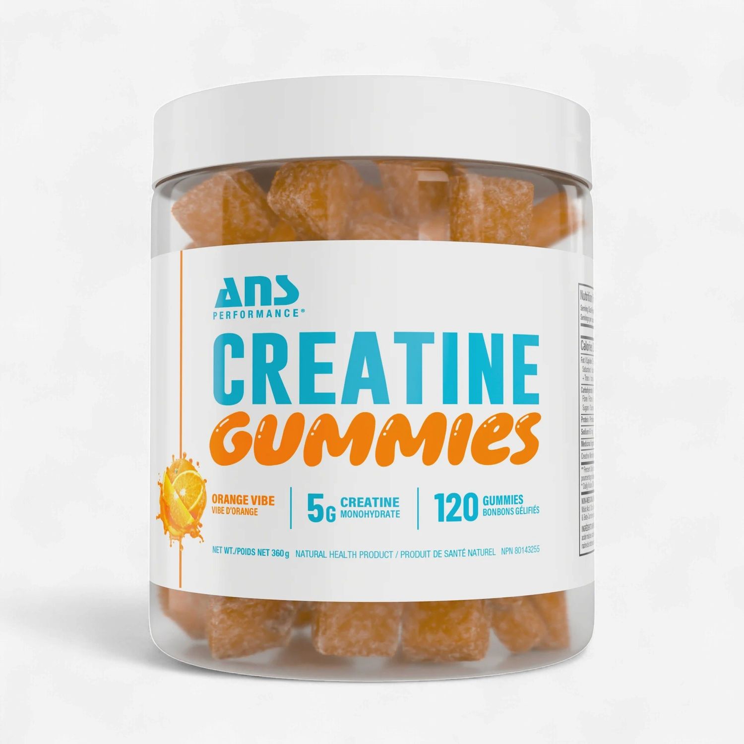 ANS - CREATINE GUMMIES - 120 BONBONS, Fragrance: VIBE D'ORANGE