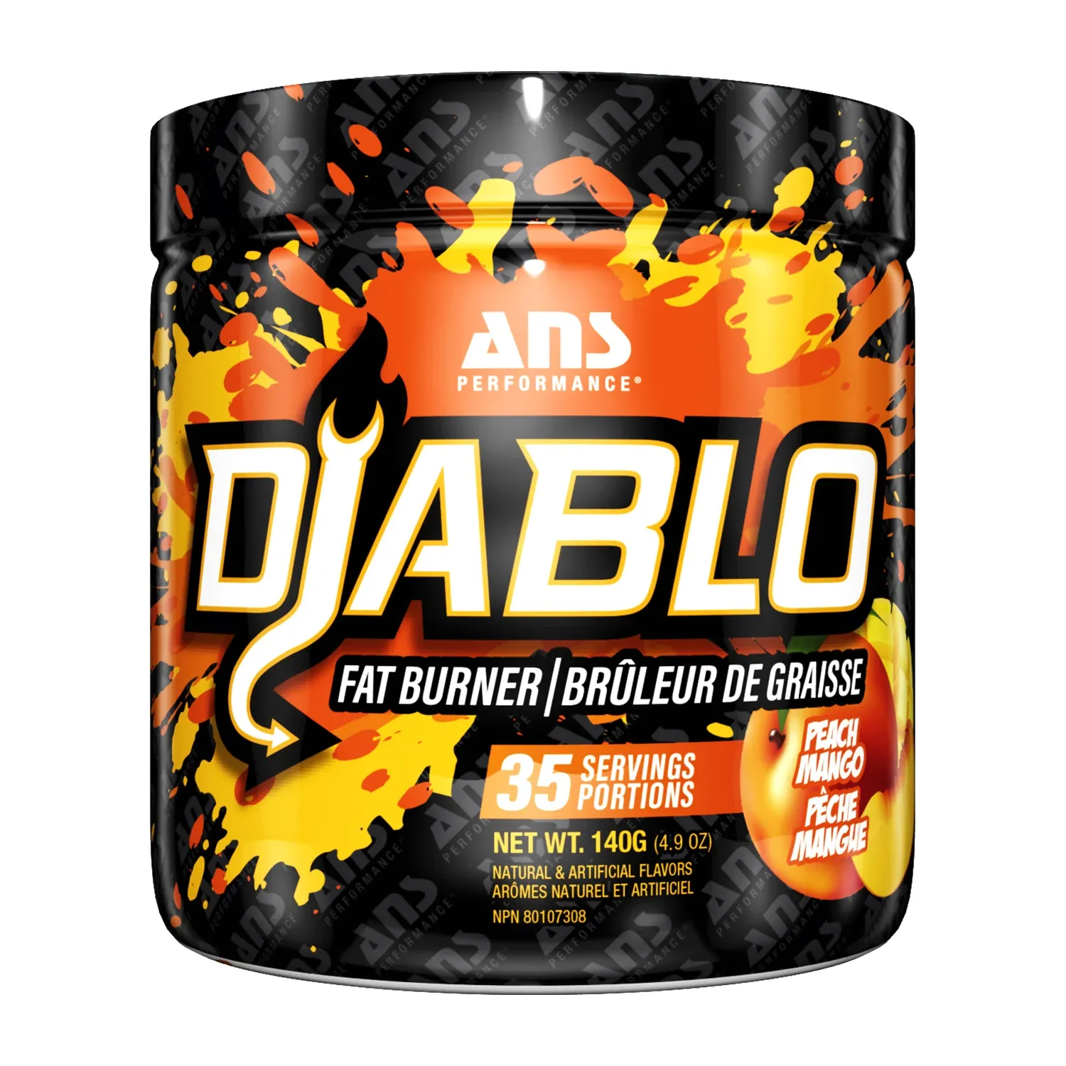 ANS - DIABLO V3 - 35 PORTIONS, Fragrance: PÊCHE ET MANGUE