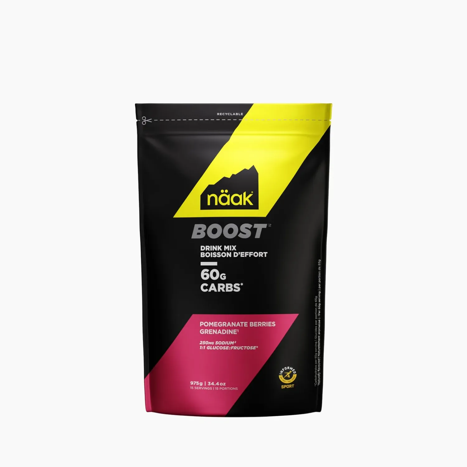 NAAK - BOOST ENERGY - 975G, Fragrance: GRENADINE