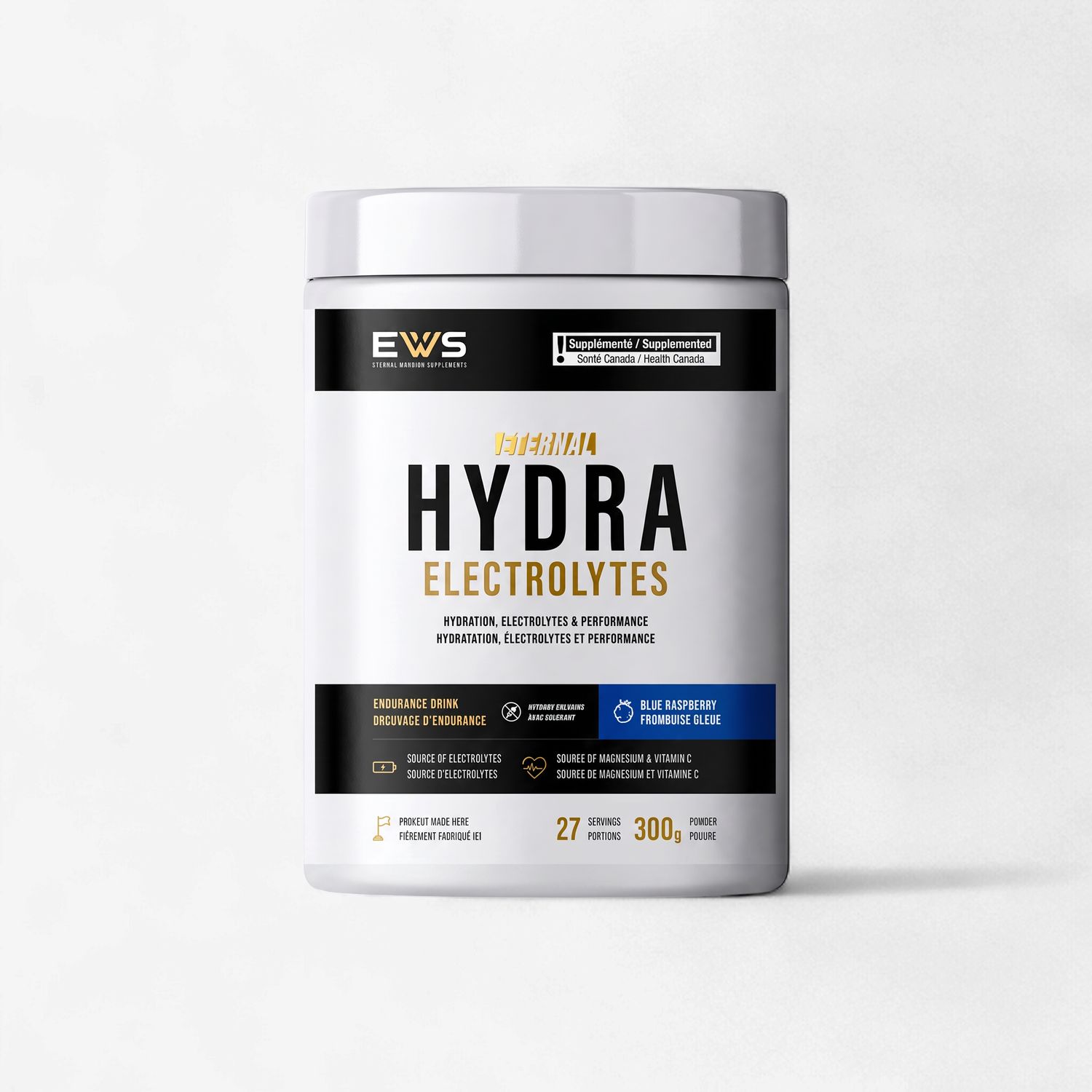 EWS - HYDRA ÉLECTROLYTES - 30 PORTIONS, Fragrance: FRAMBOISE BLEU