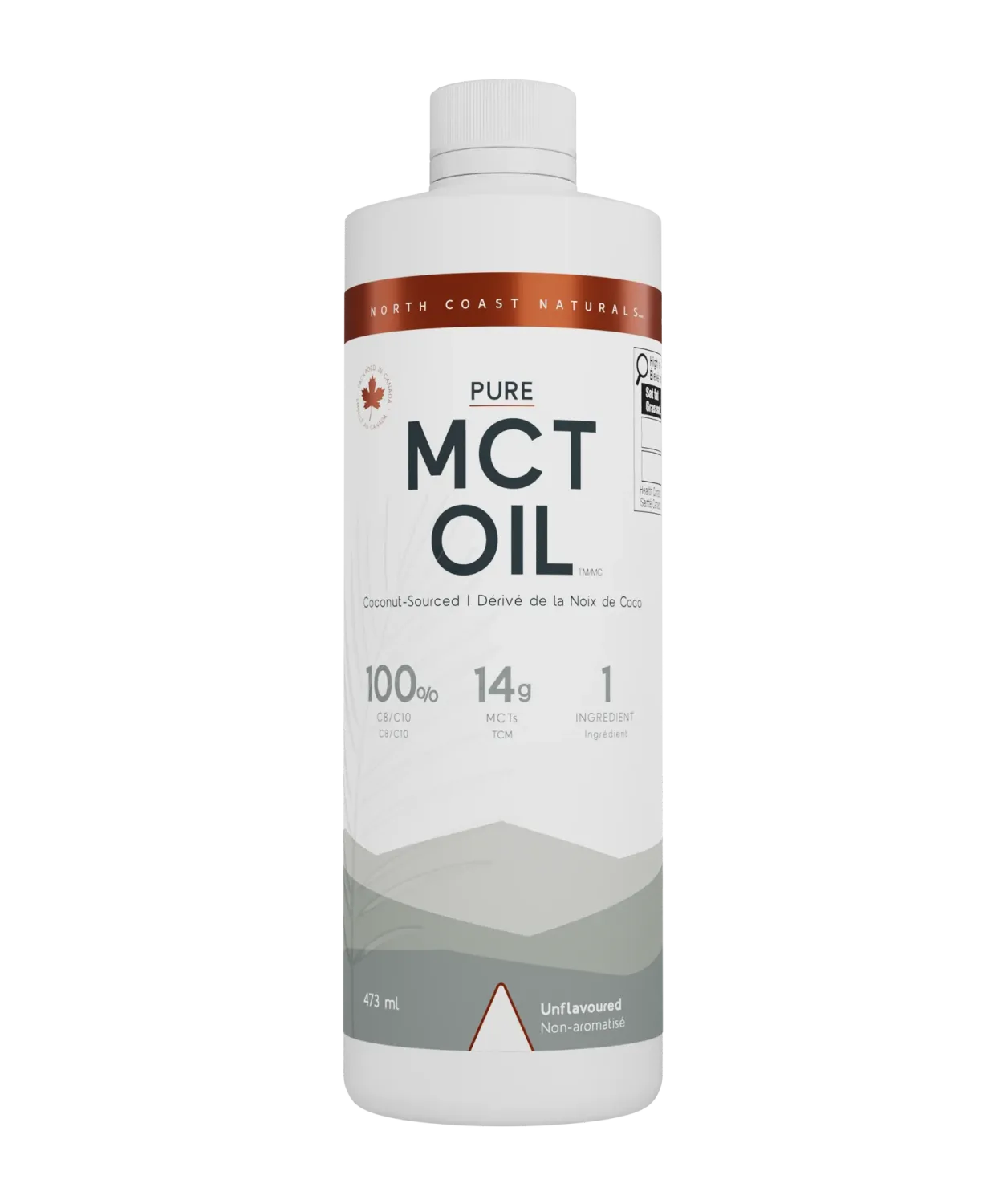 NORTH COAST NATURALS - 100% MCT OIL, Fragrance: 473ML